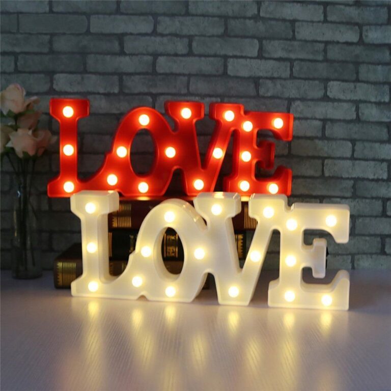 Led letter LOVE
